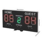 High-light Digital Scoreboard Electronic Baseball Scoreboard W  Remote Black