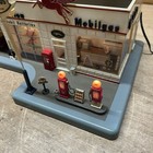 Danbury Mint 1950 s Mobilgas Lighted Garage Service Station Clock Mobil