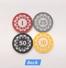 Lot Of 4 Def Leppard Band Hysteria Logo Casino Poker Chip Style Novelty 