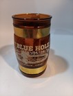 Vintage Souvenir Glass Mug The Blue Hole Castalia Ohio Wood Handle