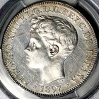 1897 Pcgs Au Philippines Peso Alfonso Xiii Spain Colonial Silver Coin  26072703c