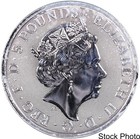 2018 U k    5 Queen s Beasts Unicorn Of Scotland 2 Oz  999 Fine Silver Bu Coin