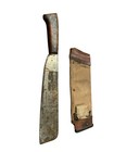 Vintage Wwii Usmc Bolo Knife Machete No 100 Leather Canvas Sheath