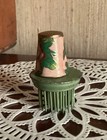 Cloisonne Thimble Multicolor Enamel Flowers Bird Brass
