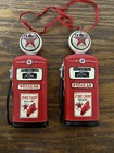 Kurt S Adler Texaco Ornament Fire Chief Gas Pump Box Set Of 2