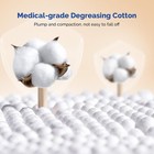 6 Inch Long Cotton Swabs 500 Count Medical Wood Stick Applicators Deep Cleaning