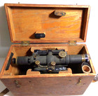 Vintage A  Lietz Co  Surveying Engineer Transit Antique Wood Box Complete Nice