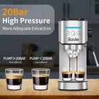 Espresso Machine With Milk Frother 20 Bar High Pressure Professional Espresso