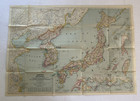 Vintage Japan And Korea Map National Geographic  Dev 1945   37x29 Inches