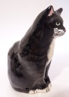 England  Blp Babbacombe Pottery Funnel Pie Bird Vent   Tuxedo Kitty Cat