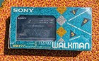 Vintage Sony Walkman Wm-f77 Am fm Stereo Cassette Player Complete In Box Oem