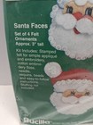 Bucilla Santa Faces Gallery Of Stitches Felt Applique 4 Ornaments Kit  33474