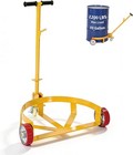 55 Gallon Drum Dolly  1200 Lbs Rolling Oil Drum Cart With 3 Wheels   Brake