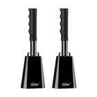 Eastar 2  Black Cowbell With Handle Noise Maker Football Game Sport Event Bell