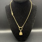 Vintage 12k Gold Filled Pocket Watch Chain Fob  Swivel Dog Clip  Omg Silky Chain