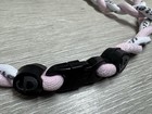  lot Of 2  Phiten Twisted Rope Titanium Necklace L  Pink   White 17 -18  - New