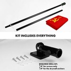 New G128 Ussr Flag   Flagpole  6ft Black Pole And 3x5ft Printed 150d Flag