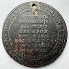 1812 Bank Of Lower Canada Wellington Half Penny Token Antique Nice Details
