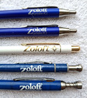 Lot Of 5 Vintage Zoloft Drug Rep Heavy Advertising Pharma Collectable Pens