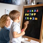 104 Pcs Magnetic Letters Numbers  Alphabet Abc 123 Fridge Magnets Plastic Edu   
