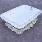 Antique French Spittoon Rectangular Crachoir 1920s Cast Iron Branded E  Boucher 