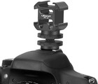 Aluminium Camera Hot Shoe Mount Adapter Video Accessory Triple Cold Shoe Bracket