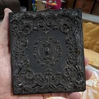 Antique Civil War Era Militaria Ornate 1 4 Plate Union Case Tintype Soldier