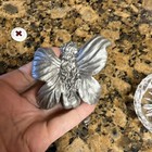 Fairy Figurine Silver Pewter Wings Fantasy Collectible Statue