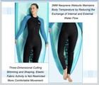 Dive   Sail Women s 3mm Neoprene Full Body Wetsuit Black Blue Uv Protect Sz M