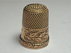 Antique Estate 14k Yellow Gold Thimble Sewing Tool 4 8 Grams Size 7