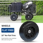 Bilt Hard Garden Cart 400 Lbs 4 Cu Ft Heavy Duty Steel Utility Wagon 10  Tire
