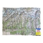 Vintage 1977 Cervino Monte Rosa Travel Road Map Matterhorn Italy Switzerland