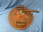 Antique Copper Moonshine Still Lid Handmade W  Spout  Handles Vintage Distillery