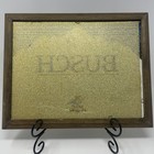 Vintage Busch Beer Mirror Sign Mountains Framed 9x12 Glass 11x14 Frame