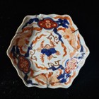 Pair Of Antique Hexagonal Japanese Imari Bowls With Wire Hangers