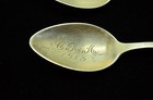 Lot Of Three 925 Sterling Silver Spoons -antique Pattern 5 3 8 Inches