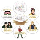 Home Alone Merchandise Gifts  6 Pcs Drink Coasters With Metal Holder  Cork