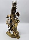 Antique Bausch And Lomb Continental Microscope In Original Wooden Case key