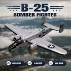 Volantex B25 Mitchell 2 4g 3ch Rc Military Airplane 6-axis Gyro Onekey Aero-rtf