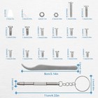 1000 Pcs Stainless Steel Micro Screws Nuts Washers Eyeglass Sunglass Repair Set