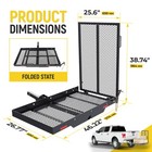 Mobility Carrier Wheelchair Scooter Rack Disability Medical Ramp Hitch Cargo
