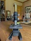 Antique 1936 Bausch   Lomb Microscope Brass Monocular Tube 2 Power 250713