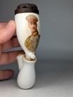 Antique Early 1900s German Wwi Era Crown Prince Wilhelm Tobacco Pipe Porcelain