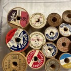 Vintage Wooden Sewing Thread Spools Lot Of 29large   Small No Thread Empty
