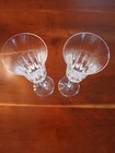 Set Of 2 Clear Stemmed Glass Crystal Champagne Flutes  Great Wedding Toasting