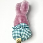 Vintage 1982 Applause Bunnies In A Basket 7    Plush     Purple
