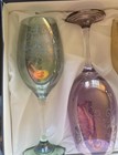 Vintage Cristalleria F iii Fumo Box Set Of 4 Wine Glasses  Christmas Holiday
