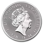 2021 Great Britain 2 Oz 999 Silver Queen   s Beast Completer Coin   Pristine