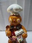 Vintage Gingerbread Man Baker Chef Resin Christmas Kitchen Decor Figurine 9 