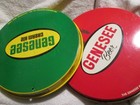 Lot Of 2  Vtg Genesee And Genesee Cream Ale Beer 12    Metal Bar Tray Rochester Ny